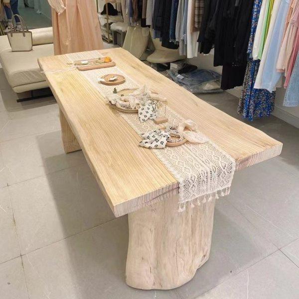 原木整板茶桌实木自然边大板桌会客接待泡茶桌公室老板桌会议桌,商业/办公家具,茶台/茶桌,淘宝优惠券,粉丝福利购,淘宝优惠卷