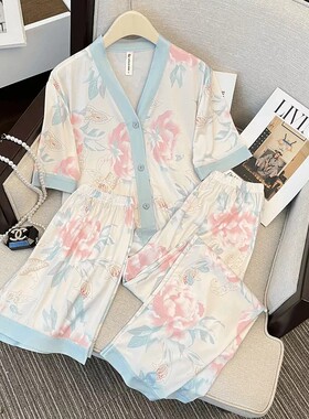 【睡衣三件套】2025夏季弹力舒肤绵家居服82171