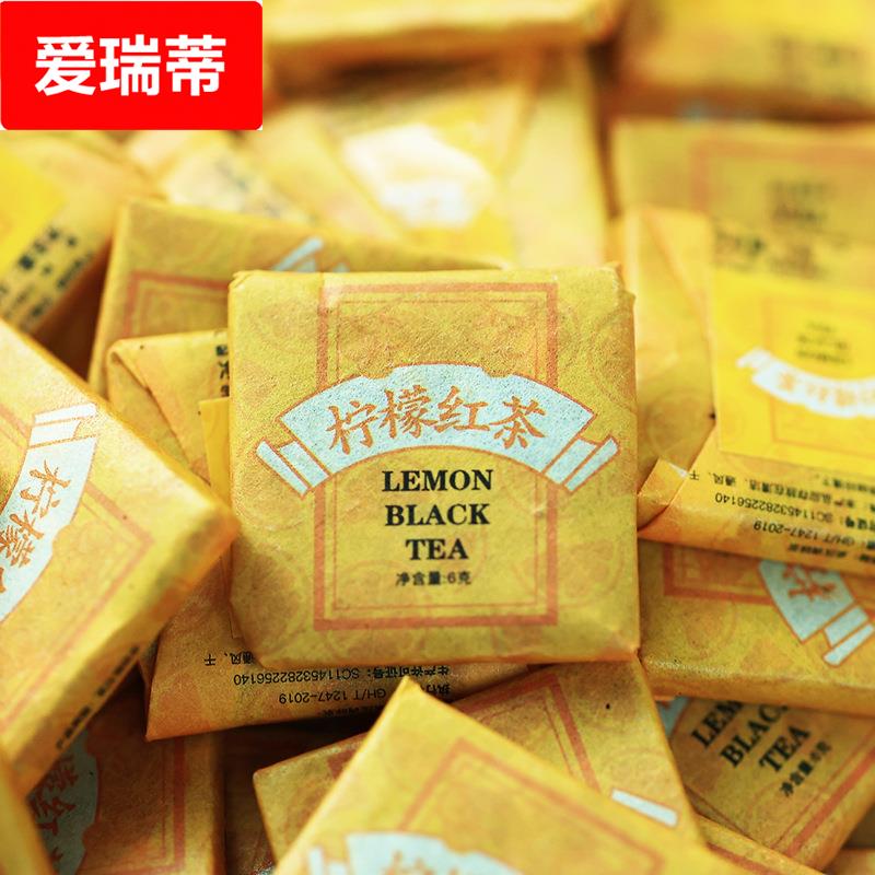 柠檬红茶小方片小饼茶 对对碰摆摊果香浓郁便携独立包装茶叶