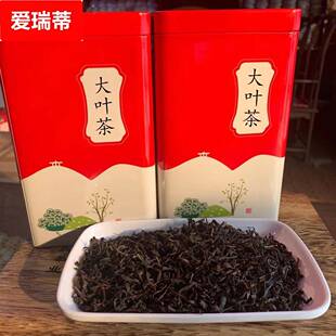 山西洪洞大叶茶桶装罐两桶共400g齐干烘老鲁焦香黄大茶叶屯留特产