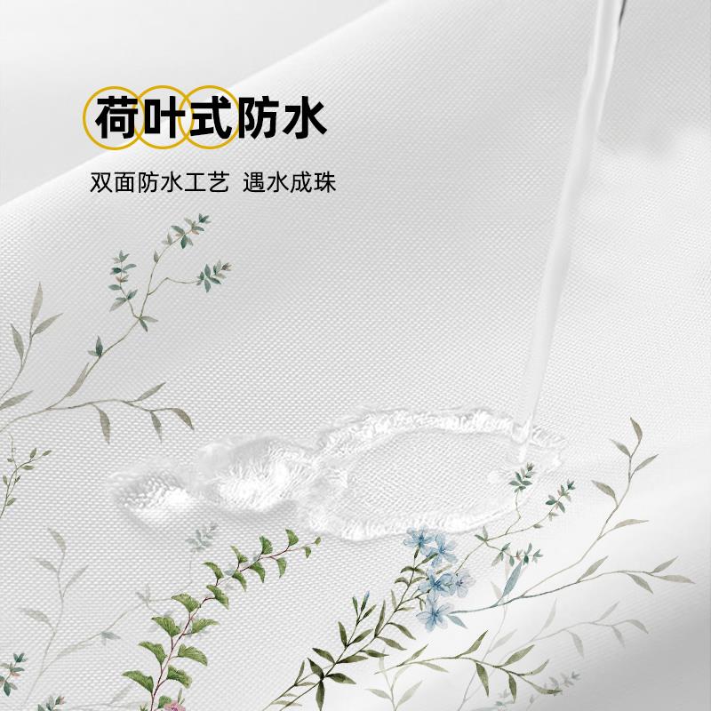 小孔清新浴室高隔断窗档挂帘SSQ-2407子化妆室淋浴帘免打洗澡浴帘