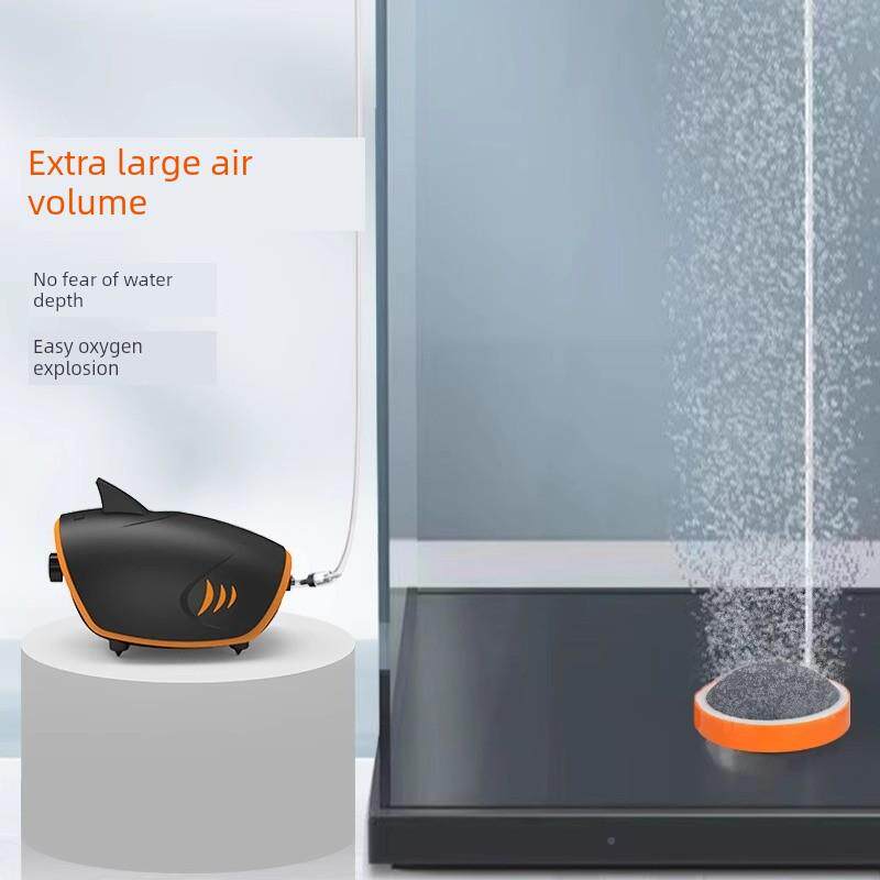 方鲨BGI负离子氧氧黑气一泵鱼缸打氧泵超静音增氧泵养鱼专用小型