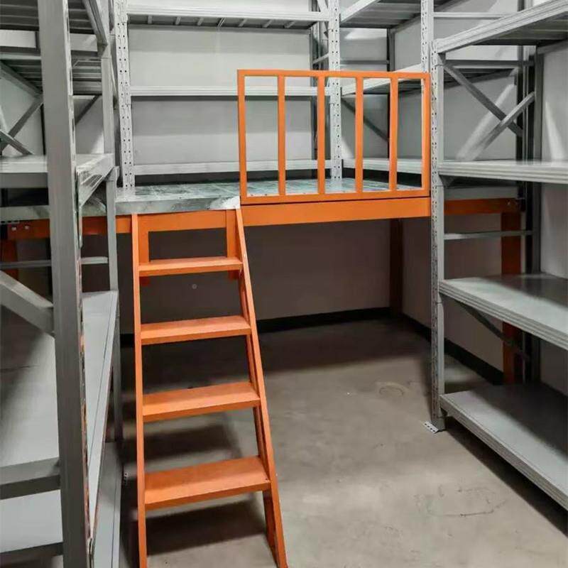 北京定做楼平台阁货架用地下储室搭家建二层钢结构KKJ可拆卸平藏