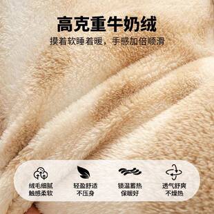 创优品牛绒奶床垫遮盖20250物冬季加厚保暖床家用卧褥室软垫名学