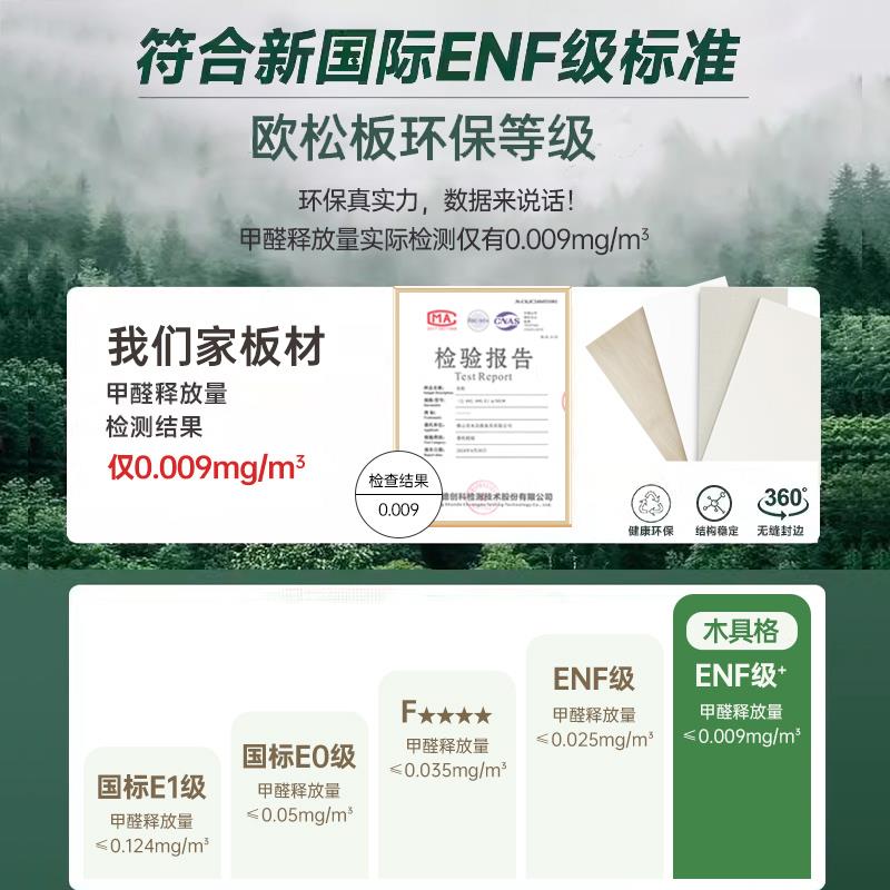 定柜制EN欧18-614级实木衣组合儿童房三门四门橡木色纳家用卧室衣