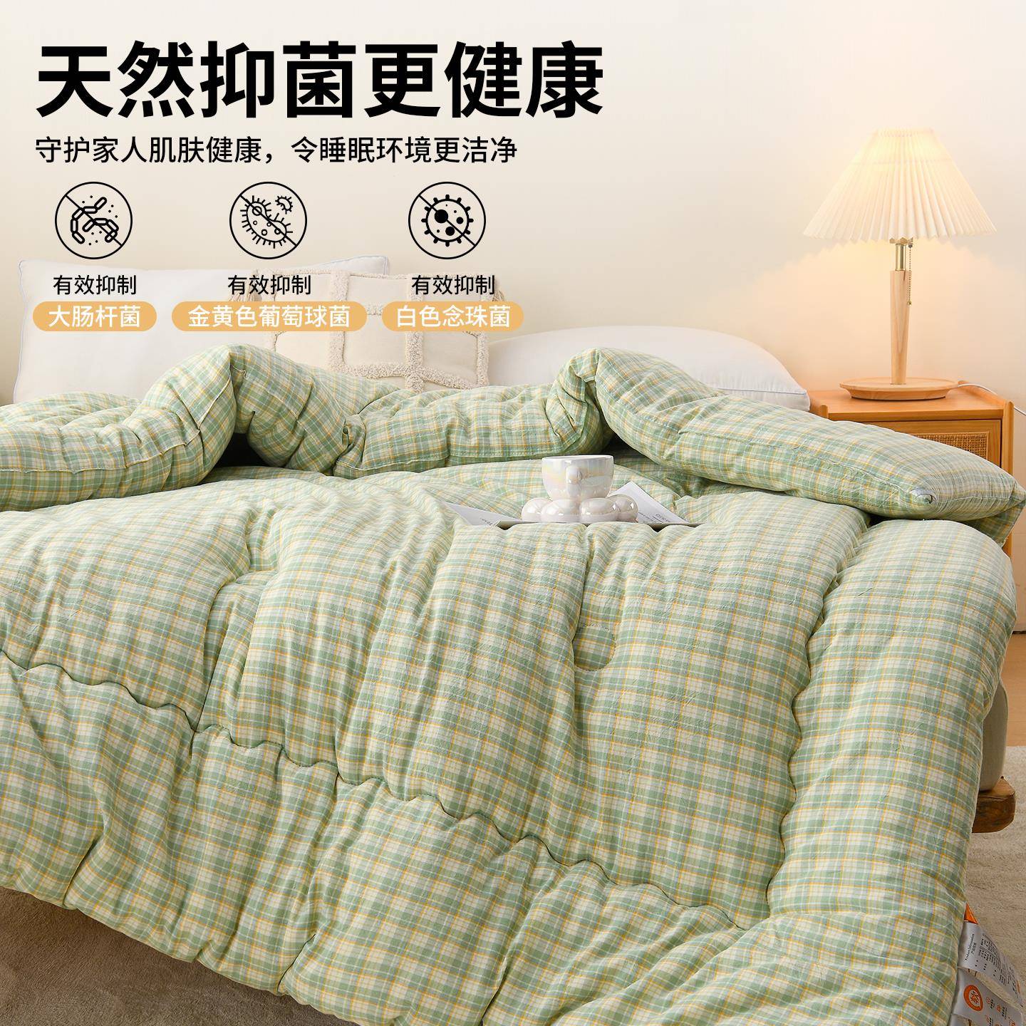 大豆被子春秋加保单暖冬被棉被芯学生凉宿舍人夏空调厚被四202508