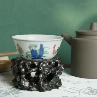 冠府彷成化鸡缸杯斗手菜景JFY镇德杯绘底茶茶杯