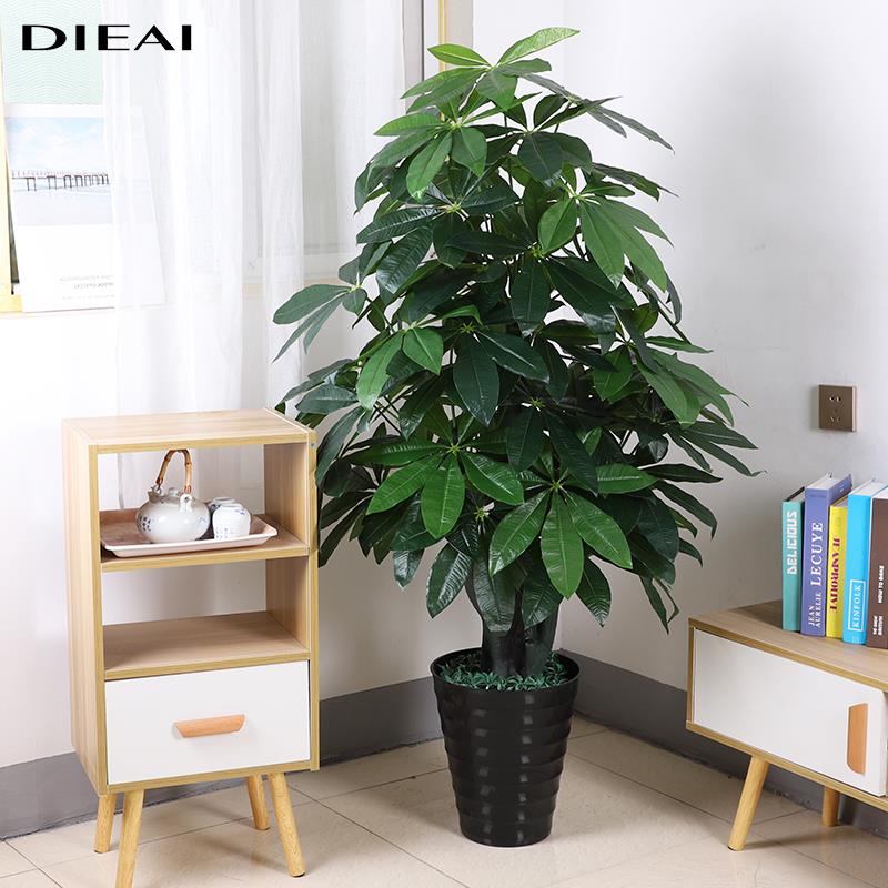 仿真绿植发财客厅室饰内大型落地装FACAI002假花假树盆栽树件摆仿