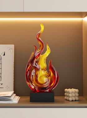乔迁之火喜入宅摆件高档焰软寓意家居客装2025新居厅玄关柜装D032