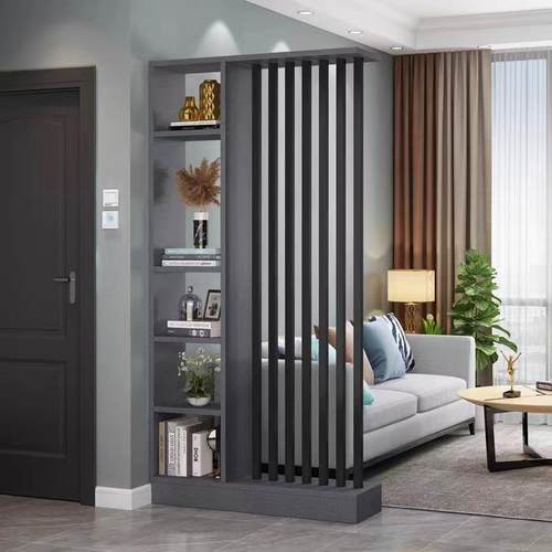 2025款新中式对屏风断AAAA隔小户型落地门门的风屏玄关免打孔实木