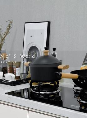 现代NDO托样板厨锅房摆件花瓶咖啡壶盘组合具橱柜饰品软装搭配套
