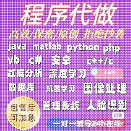代码编写java代做c++程序代编程Python代写c#设计C语言接单matlab