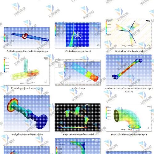 ANSYS仿真案例Workbench有限元计算实例结果源文件流体fluent模型