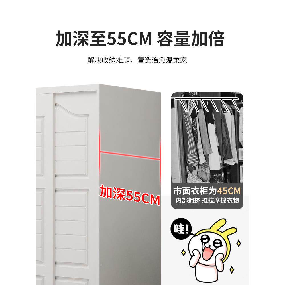 欧门简用145易衣柜家卧室小户型定制推式拉出租房女孩子衣柜儿童