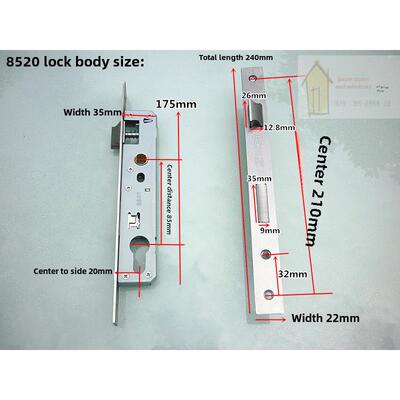 春光85牌20合金门锁50铝金拉手锁铝HHD合合金门锁彩色铝铝平门锁