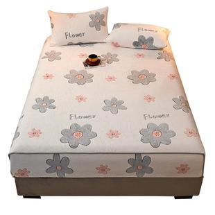 加厚牛奶Ay101400绒护床笠单件2冬床款 双面珊瑚雪花绒床罩022新款