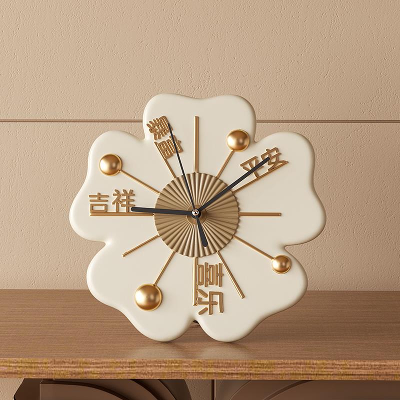 幸运花时钟摆围件床玄关台式桌面家氛居感客厅玄关卧室YZ20250头