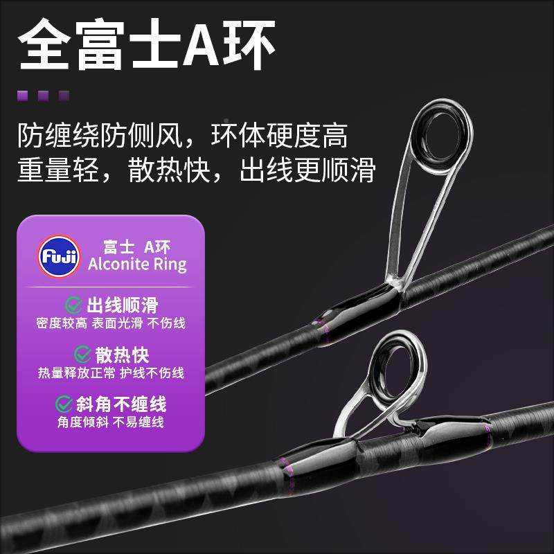 泛溪多节旅行可携兰路亚式竿杆用青秀旅行马口微物富士导环变节四