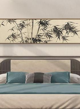 壁卧室床头装饰画 画客新中饭式厅沙发背景墙挂画 画水墨LM50003