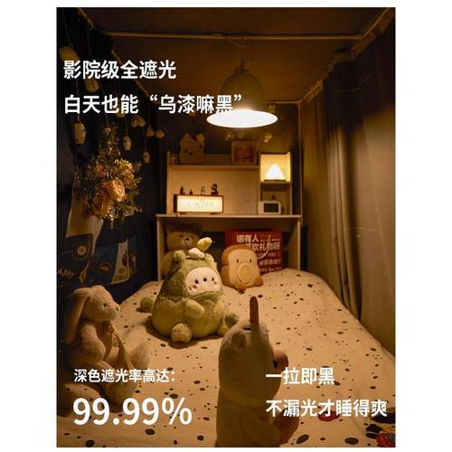 202新级款升静电植5绒环保强遮板光大床帘款BCT学生上下铺蚊帐