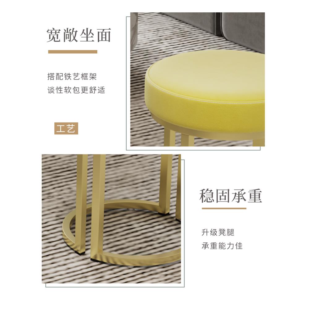 梳妆台凳子高szd01女生卧红室轻奢端化子妆椅简约现代美甲椅高级