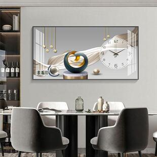 万年历静音表客钟厅免打孔创家意日历约20220108现代饭简厅福挂画