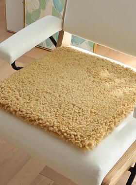 卷桓羊毛纯毛沙发垫椅垫窗餐椅羊垫方垫坐子垫卷花毛圆形椅垫座垫