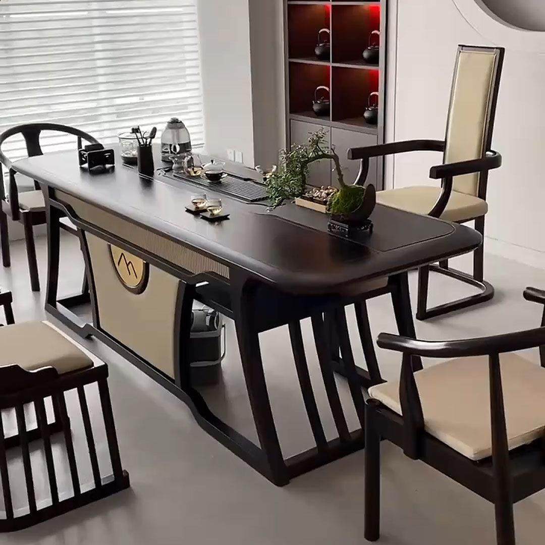 台新中式乌木茶桌客椅组合厅办公室茶室泡茶高端轻奢实木金泡茶桌,住宅家具,家用茶台/茶桌,淘宝优惠券,粉丝福利购,淘宝优惠卷