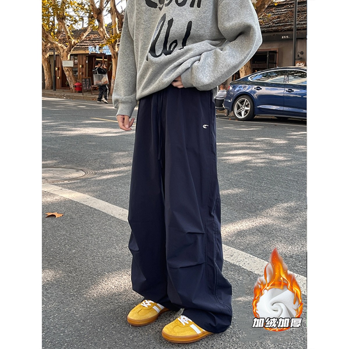 防寒冲锋裤男冬季加绒加厚工装裤