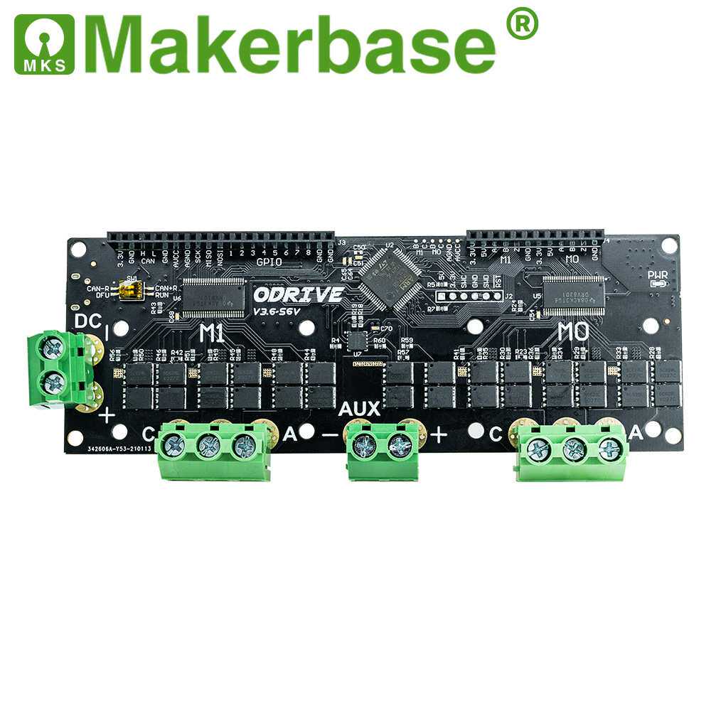 Makerbase ODrive3.6 FOC BLDC 伺服 双电机控制器