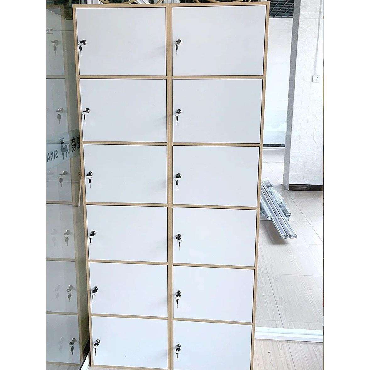 加大木质简易柜子储物柜书柜书架儿童置物带门组合收纳简约现新品