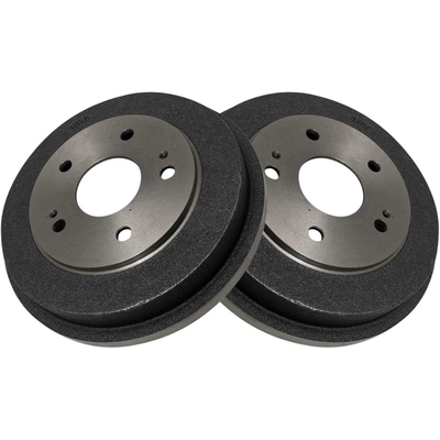 TRQ Rear Brake Drum Pair Set for 2006-2015 Honda Civic \/ 19