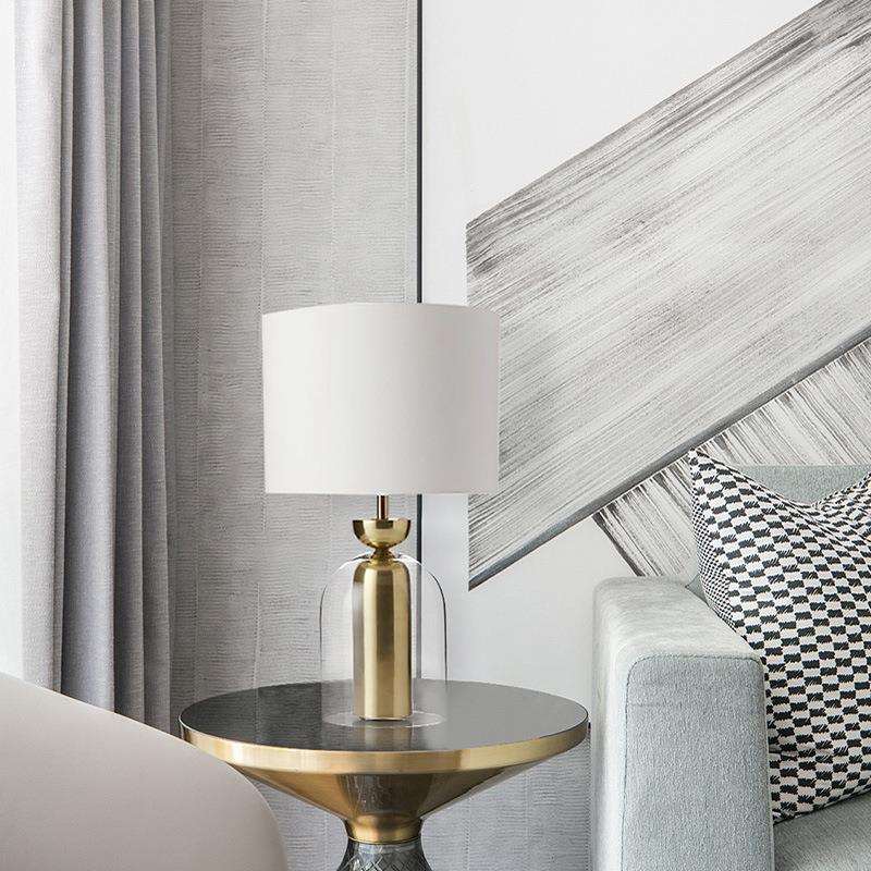 简约后现代台灯创意客厅卧室床头灯设计师北欧灯具装饰玻璃台灯