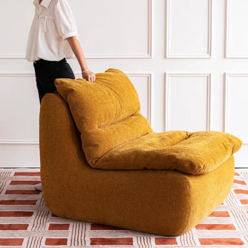 懒人沙发可躺可睡卧室阳台房间单人躺椅客厅2025新款毛毛虫沙发椅