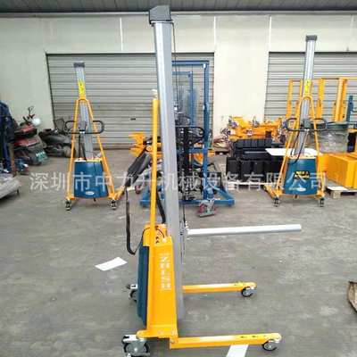 轻型电动工位车堆高车自动升降车不锈钢单轴式液压升高叉车