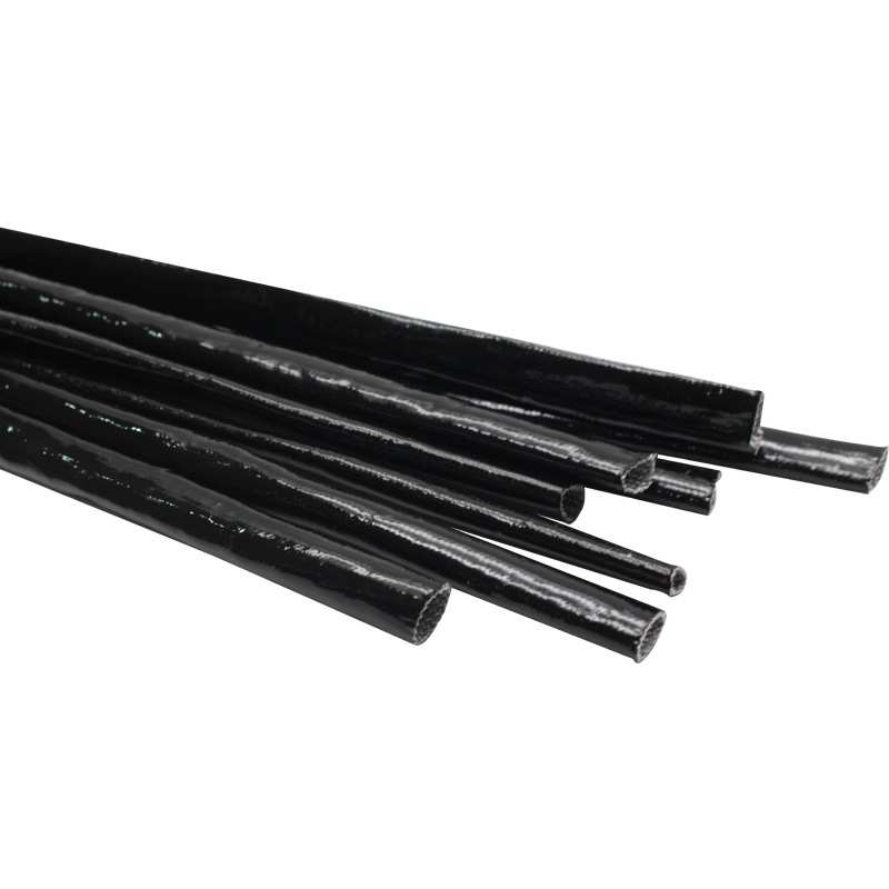 2500V黑色黄腊管玻璃纤维绝缘套管电线电工软管优质加厚阻燃