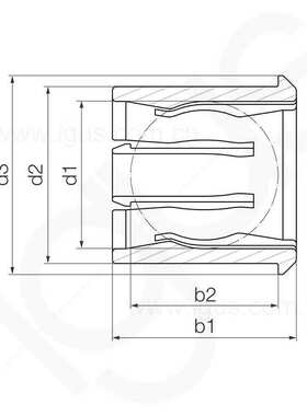 igus易格斯卡箍轴承 ZCLM，igubal?