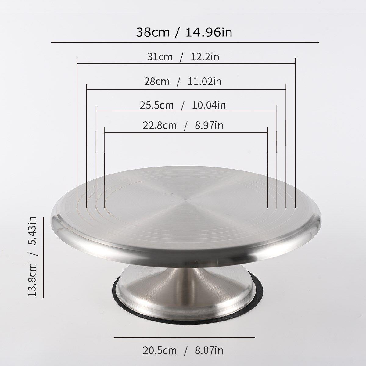 不锈钢盆景制作修剪摆件转盘工作台底座多肉旋转台拍摄展示台手动