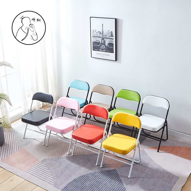 折叠椅子成人矮椅简约现代家用靠背椅座高33/38/42学生宿舍学习椅