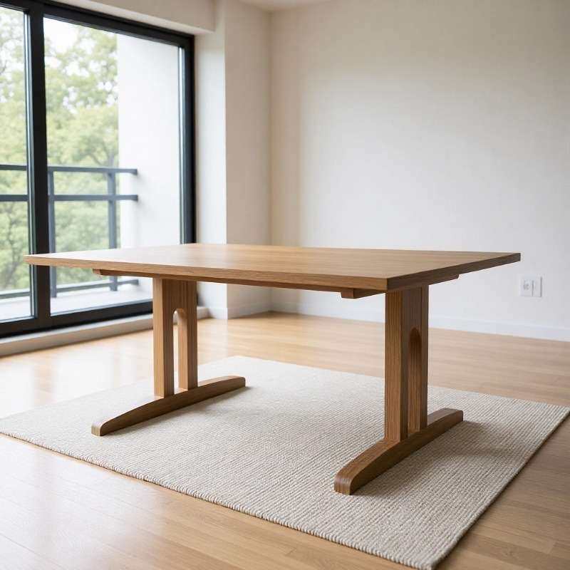 工厂承接私人别墅缅甸柚木家具高端实木桌椅大板餐桌长方桌露天