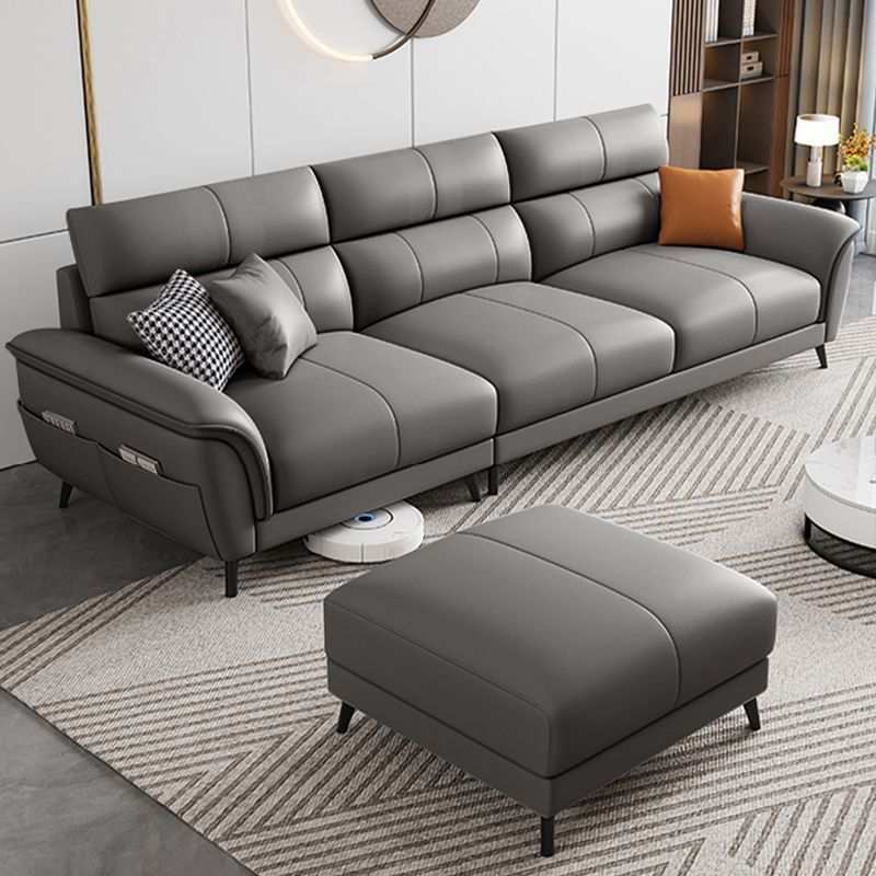 北欧科技布沙发客厅小户型简约现代新款轻奢三四人位家用直排沙发