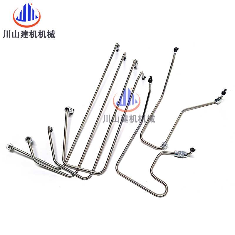 挖机配件E200B/320/320B/320C高压油管S6K不带中冷柴油泵油管夹子