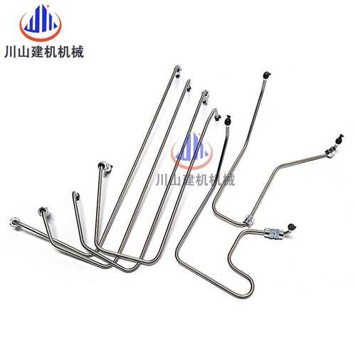 挖机配件E200B/320/320B/320C高压油管S6K不带中冷柴油泵油管夹子