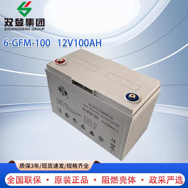 双登蓄电池6-GFM-100 铅酸免维护蓄电池12V100AH 机房UPS电源专用