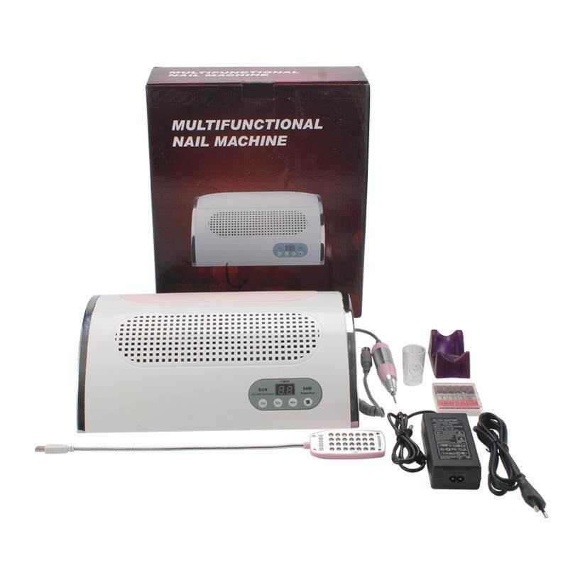 跨境新品 带灯三风扇四合一机器美甲打磨机吸尘器一体机现货