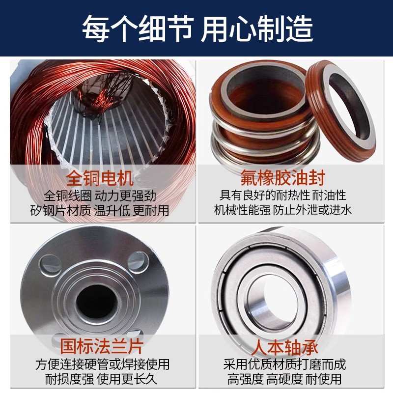 厂销立式管道泵离心泵380V工业家用220v增压泵暖气锅炉热水循环泵