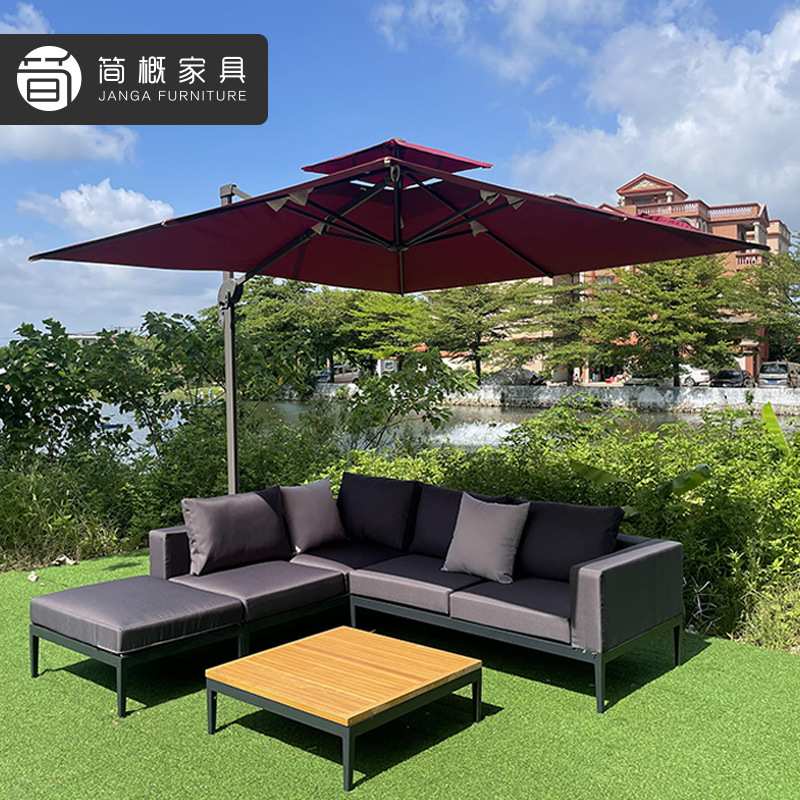 户外藤编沙发三人防水防晒名宿庭院花园阳台室外休闲茶几藤椅家具