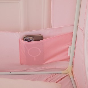 1.8m床幔纱帐 蚊帐家用1.5米 A类2025新款 遮光帘防摔三开门坐床式