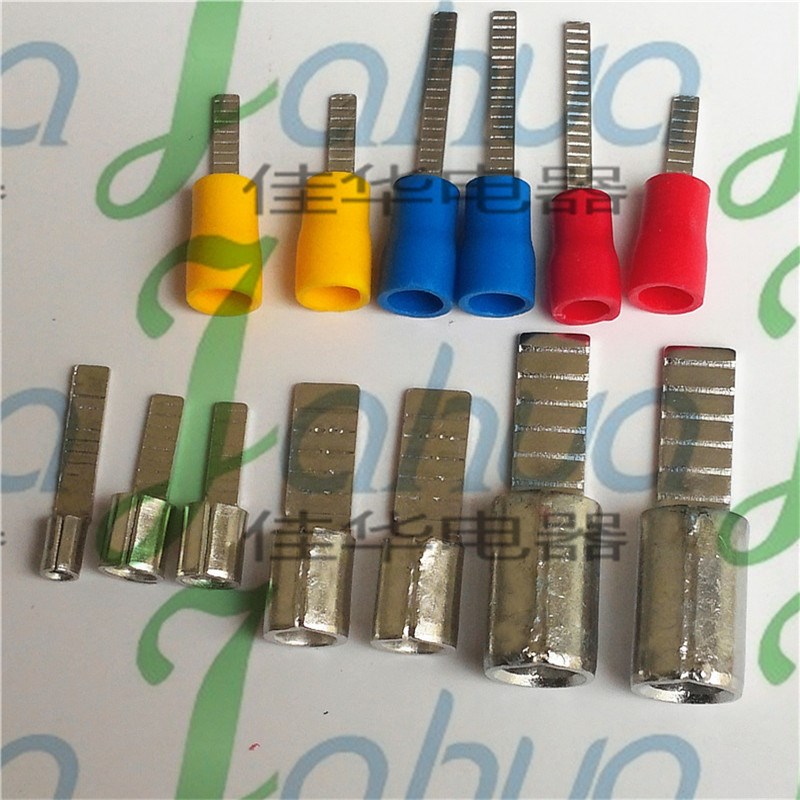 DBN1.25-18 裸端子 冷压接线端子 片形接头 铜鼻子  紫铜