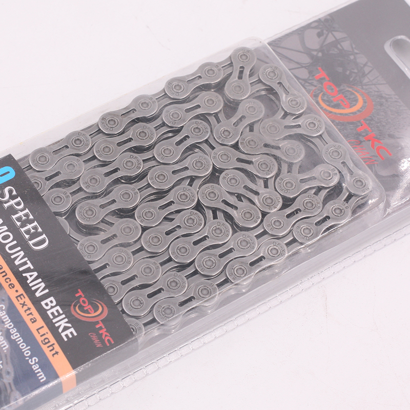米洛外三412公路山地折叠车自行车链条9s速镂空超轻27s速变速链子